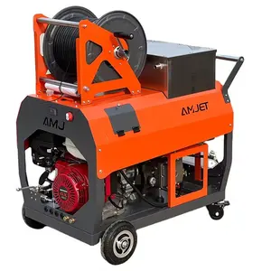 Amjet thiết bị 20lpm 5.2gpm cống thoát nước sạch hơn Máy phun nước nóng máy làm sạch nước nóng Máy rửa áp lực nước nóng