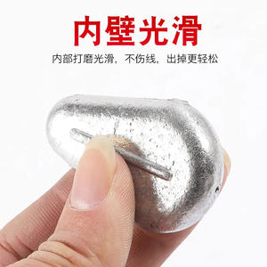 Boyuan Heart Shaped <b>Lead</b> Sinker 10g Ocean Rock Fishing Durable Casting <b>Weight</b> - Product Image 5