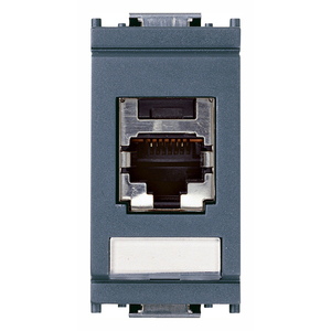 พอร์ตเชื่อมต่อ Panduit Cat5e FTP RJ45 สีเทา 6 ช่อง สำหรับแผงแพทช์ - Product Image 1
