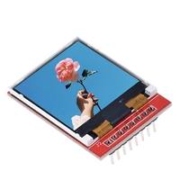 Hengshengwei 5V 3.3V 1.44 Inci Modul Tampilan LCD TFT 128*128 Warna Sreen SPI Kompatibel Mega2560 STM32 SCM 51