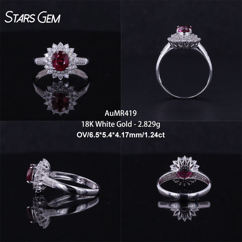 18K White Gold-AuMR419