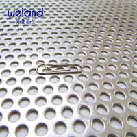 WELAND Tôle perforée en aluminium à mailles diamantées, perforation métallique micro-perforée, galvanisée, maille perforée de 1,5 mm