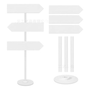 Letrero de madera con forma de flecha, de pie, para bodas, decorativo, de madera maciza, adorno DIY, guía para fiestas, forma rectangular - Product Image 3