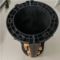 Moule de coffrage en plastique industriel personnalisé, réutilisable, installation facile pour les colonnes en béton préfabriquées, infrastructures