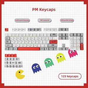 Teclado mecánico personalizado Kawaii Sakura <span class=keywords><strong>de</strong></span> Anime, tapa <span class=keywords><strong>de</strong></span> llave, sublimado Pbt Material, teclas <span class=keywords><strong>de</strong></span> altura OEM - Product Image 3