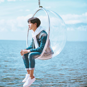 Round Swivel Clear Acrylic Nordic Hanging <strong>Chair</strong> Swing Balcony Leisure Sofa Acrylic Bubble <strong>Chair</strong> With Stan Lounge <strong>Chair</strong> - Product Image 6