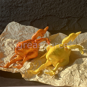 Modelo de Pato Asado Dorado Crujiente, Simulación de Pollo Asado con Sal, Modelo Amarillo para Exhibición de Alimentos, Decoración de Restaurantes, Accesorio de Plástico - Product Image 4