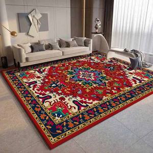 Tapis géométrique moderne fait à la main, design élégant pour la maison, tapis moelleux antidérapant, imprimé africain, tapis décoratif pour le salon - Product Image 4