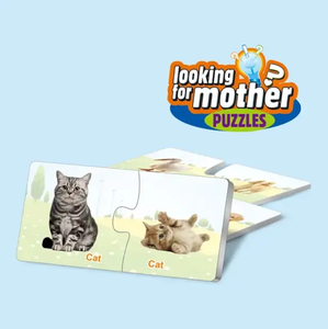 Rompecabezas de alta calidad para niños, aprendizaje educativo, busca madre Animal, juego de rompecabezas a juego - Product Image 2