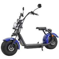 Cyclomoteur électrique à grande vitesse Scooter électronique unisexe à deux roues grande batterie au Lithium cadre en acier Citycoco