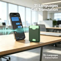 Stylo de traduction IA en temps réel avec enregistrement vocal, carte magnétique intelligente, appel mains libres compatible Android, traduction de réunions IA et minutes de réunion