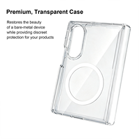 Coque de téléphone pliable transparente de qualité supérieure pour Galaxy Z Fold 8, pare-chocs antichoc, protection multicouche, charge magnétique