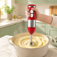 Mixeur Plongeant Portable 300W, 2 Vitesses, Silencieux, Idéal pour Soupes et Smoothies, Cuisine Domestique, En Stock