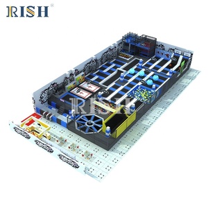 Cursos de Ninja Personalizados para Complejos Comerciales, Fosas de Espuma, Equipos para Parques de Trampolín Cubiertos para Adultos y Niños - Product Image 1