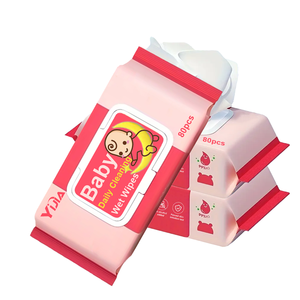 Lingettes non parfumées écologiques pour bébé Vente en gros bon marché 80 pièces Lingettes à eau sans plastique Lingettes pour bébé en coton originales Softcare - Product Image 2