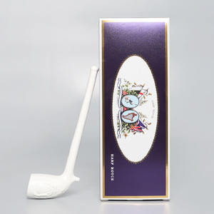 All'ingrosso arpa Royce argilla inglese <span class=keywords><strong>pipe</strong></span> per fumare dritto bianco arpa reale-tradizione secolare intagliato a mano - Product Image 2