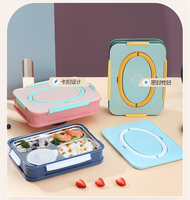 2023 nouveauté boîte à lunch en acier inoxydable de qualité supérieure Portable Bento Tiffin boîte 304 acier inoxydable pour les enfants