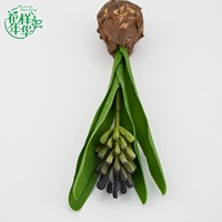 Prix de gros : Bourgeon de jacinthe artificielle verte 25 cm pour fleuristes, fournitures de mariage, balcon, bureau, verdure et décoration événementielle