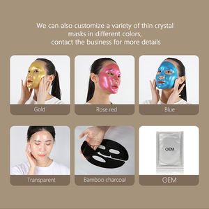 Güney kore farklı tip bambu kömür siyah uyku yüz maskesi yüz özel ambalaj kollajen - Product Image 5
