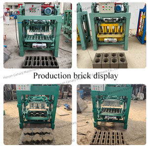 Semi-Automatic 220V Mobile Cement <strong>Interlocking</strong> <strong>Block</strong> <strong>Machine</strong> Brick Making Machinery PLC Engine Gear Essential Concrete <strong>Block</strong> - Product Image 2