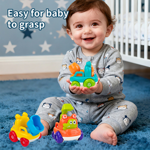 Nouveauté 2026 : Ensemble de voiture à pousser pour bébé en plastique PP, véhicule d'ingénierie pour tout-petits, <span class=keywords><strong>jouet</strong></span> éducatif pour enfant de <span class=keywords><strong>1</strong></span> <span class=keywords><strong>an</strong></span>, cadeau pour garçon - Product Image 4