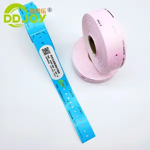 Customized Barcode Roll Wristband Hospital Patient Disposable Medical ID Thermal Print Identification Bands Thermal Wristband