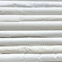 Tissu en coton brodé à œillets, dentelle, voile floral pour robe