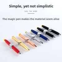 Stylo Fidget Spinner Personnalisé avec Logo Imprimé, Gyroscope Rotatif de Décompression, Stylo Bille LED Lumineux Créatif, Jouet Cadeau