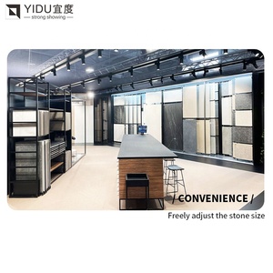 Triển Lãm Phòng Trưng Bày Đá Nung Kết Từ Nhà Máy-Giá Trưng Bày Đá Cẩm Thạch Bằng Kim Loại - Product Image 2