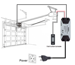 Wofea Tuya <span class=keywords><strong>Smart</strong></span> Life Nhà Để Xe Cảm Biến Cửa Mở Điều Khiển Công Tắc WiFi Alexa Mở Nhà Điều Khiển Từ Xa Liên Hệ Cổng Thông Tin Giọng Nói - Product Image 5