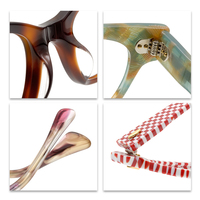 Monture de lunettes de mode européenne et américaine, lunettes plates, lunettes rétro à motif à carreaux, peuvent être associées à des verres pour myopie