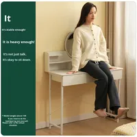 Petite coiffeuse moderne et simple avec rangement pour chambre à coucher, appartement ou salon