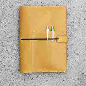 Funda de Cuero PU para Cuaderno A5/A4, Diario, Planificador de Viajes, Portafolio Recargable - Product Image 4