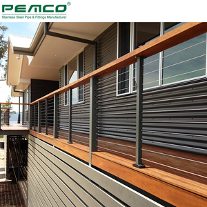 Home Outdoor Deck Stainless Steel 4 6 8 10 Wire <strong>Balustrade</strong> Affordable <strong>Metal</strong> Cable Railing Systems - Product Image 5