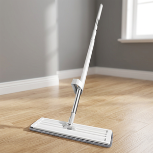 Mopa Plana con Cabezal de Microfibra, Autoescurrible, con Sistema de Deshidratación Deslizante, Herramienta Rectangular para Limpieza de Pisos en Hogar y Oficina - Product Image 4