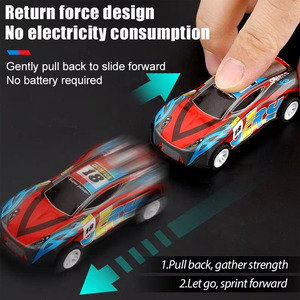 Hete stijl Alloy Pull Back auto Mini simulatie duurzame 6.8CM serie diecast speelgoed voor kinderen Alloy raceauto - Product Image 2