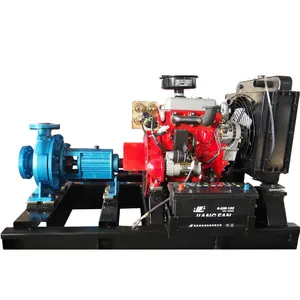 Large diesel engine driven fire fighting water pump