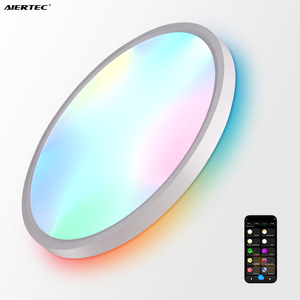 Indoor Ultra Slim <b>Smart</b> LED Ceiling Lamps RGB 3000K-6500K Adjustable 28W/38W/48W Surface Mounted for Dining Room Living Room - Product Image 1