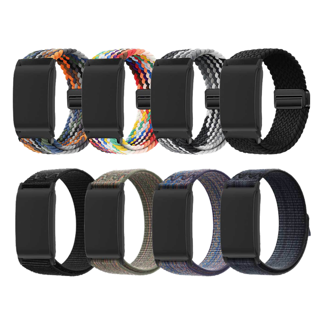 Factory Wholesale Smart Watch Straps Compatible with Whoop 5.0 4.0 Magnetic Velcro Nylon Woven Webbing Replacement Whoop Band