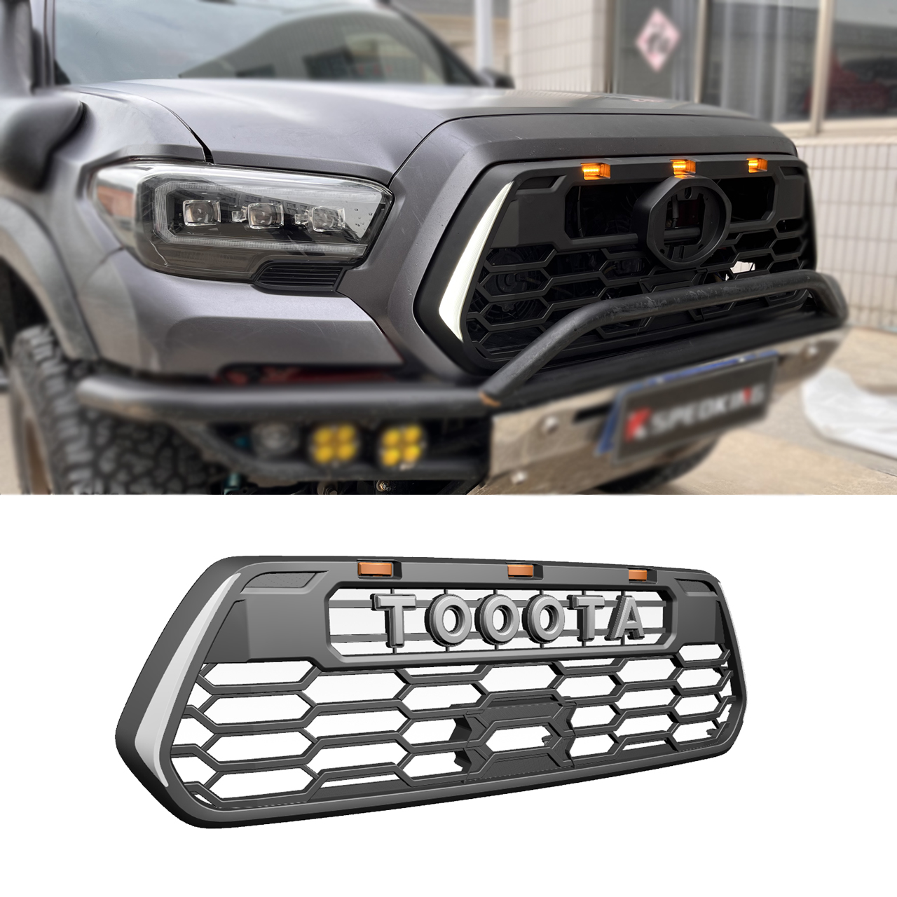 Spedking Высокое качество оптовая продажа 2016-2022 автомобильные аксессуары ПИКАП РЕШЕТКА для toyota tacoma решетка обновления один и тот же, как "lundra"