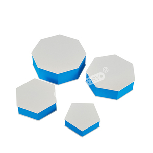 Tùy Chỉnh Màu Xanh Đa Giác Hình Dạng Cứng Nhắc Nắp Và Cơ Sở Hộp Quà Tặng Sang Trọng Bao Bì Các Tông Hộp Cho Đồ Trang Sức Mỹ Phẩm Và Quà Tặng Đặc Biệt - Product Image 5