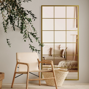 <span class=keywords><strong>Espejo</strong></span> de Pared Decorativo Rectangular de Metal y Madera, Color Negro y Dorado, Moderno, Personalizado al por Mayor, Fábrica BSCI, para Hotel - Product Image 4