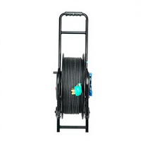 Enrouleur de câble mobile industriel robuste personnalisé 32A 3 conducteurs avec prise CEE pour atelier et garage, rallonge de 100m, 50m, 40m