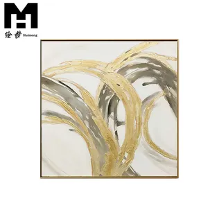 Living Room Decor High Quality Gold Handmade Modern Pictures Canvas Modern abstract wall art home decor oil painting big