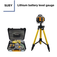 Niveau Laser Portable Haute Précision, Niveau Laser Vert 16 Lignes Auto-Nivelant, Laser à Lignes Croisées Horizontales et Verticales 360