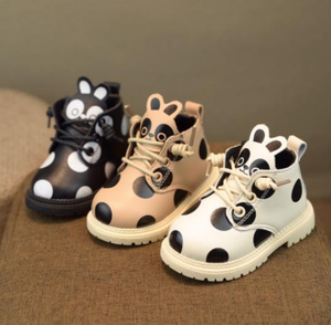 Children Cure <b>Boots</b> for Girls Boys <b>Spring</b> Autumn PU Leather <b>Boots</b> Fashion Cartoon Bear Toddler Kids Warm Winter Snow <b>Boots</b> - Product Image 2