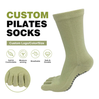Nouvelle Arrivée Chaussettes de Yoga et Pilates en Coton Antidérapantes Personnalisées pour Femmes