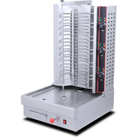 Grill à Kebab Rotatif Électrique Commercial en Acier Inoxydable pour Poulet et Viande, Machine à Shawarma du Moyen-Orient