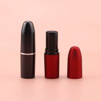 Offre Spéciale bricolage personnalisé mat rouge en forme de balle conteneur de baume à lèvres marque privée vide rouge à lèvres Tubes emballage cosmétiques en plastique