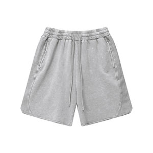 French Terry Heavy Weight <b>Shorts</b> <b>Mens</b> Washed Street Custom Logo - Product Image 1